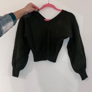 Green Buffy sleeved sweater